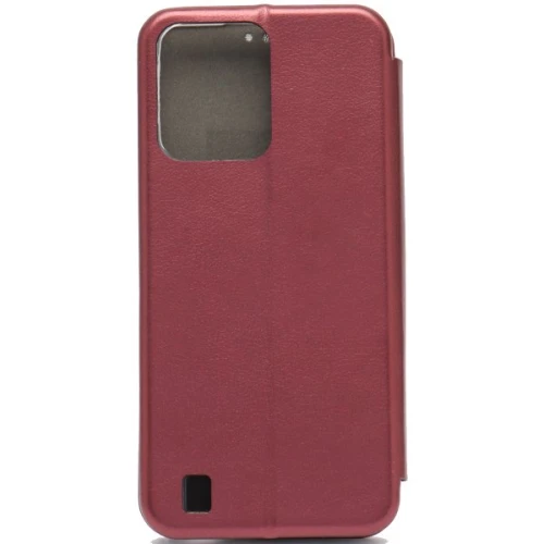 Чехол книжка для Realme C31 Fashion Case Бордовый