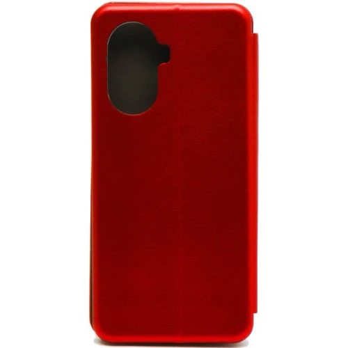 Чехол книжка для Huawei Nova Y70 Fashion Case на магнитах с визитницей Красный