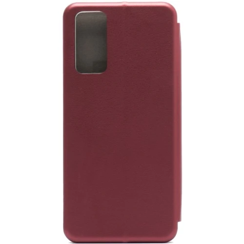 Чехол книжка для Tecno Pova 2 Fashion Case на магнитах с визитницей Бордовый