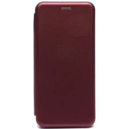 Чехол книжка для Tecno Spark 7 Fashion Case Бордовый