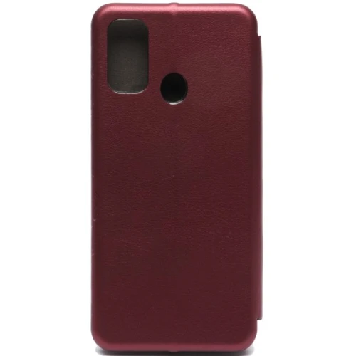 Чехол книжка для Tecno Spark 7 Fashion Case Бордовый