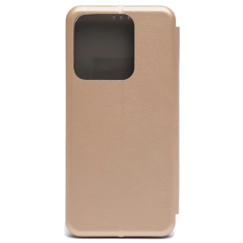 Чехол-книжка для Tecno Spark Go 1 Fashion Case на магнитах с визитницей Золотой