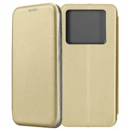 Чехол-книжка для Infinix Note 40 Pro \ Note 40 Pro+ 5G Fashion Case на магнитах с визитницей Золотой