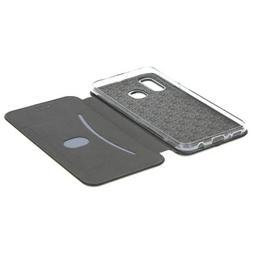 Чехол книжка для Samsung Galaxy A20S Fashion Case 3D Черный