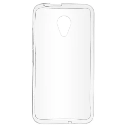 Силиконовый чехол для Fly FS407 Skinbox Slim silicone 4People Прозрачный