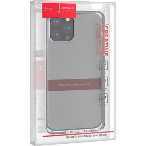 Силиконовый чехол для Apple iPhone 15 Pro TPU Hoco глянцевый Серый