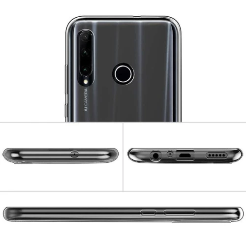 Силиконовый чехол для Huawei Honor 10i TPU 1мм Прозрачный глянцевый