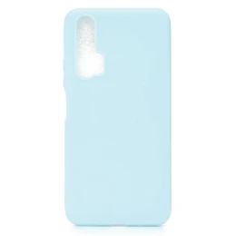 Силиконовый чехол для Huawei Honor 20 TPU 1мм Бирюзовый матовый