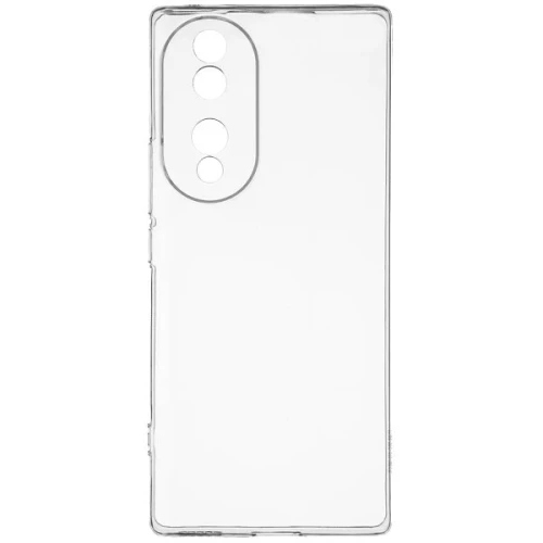 Силиконовый чехол для Honor 70 TPU 1мм с защитой камеры Прозрачный
