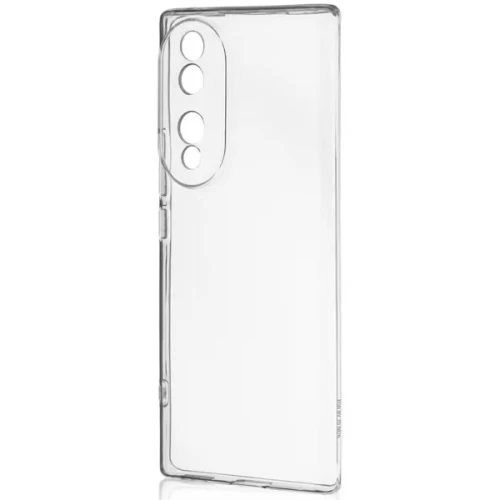 Силиконовый чехол для Honor 70 TPU 1мм с защитой камеры Прозрачный