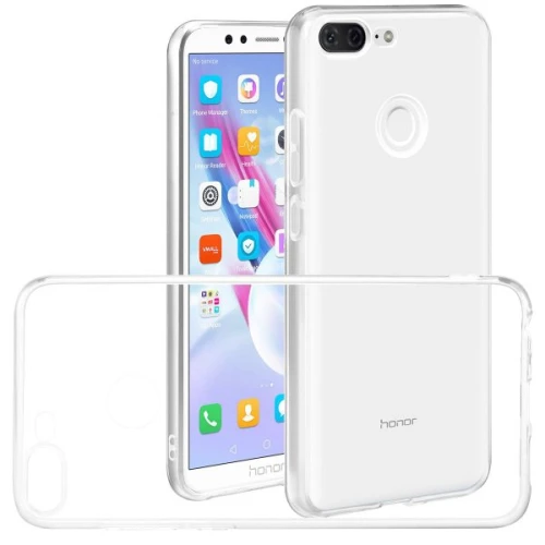 Силиконовый чехол для Huawei Honor 9 Lite TPU 1мм Прозрачный глянцевый
