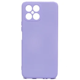 Силиконовый чехол для Honor X8 Soft Matte с микрофиброй Сиреневый