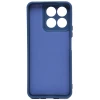 Силиконовый чехол для Honor X8a Soft Matte с микрофиброй Синий