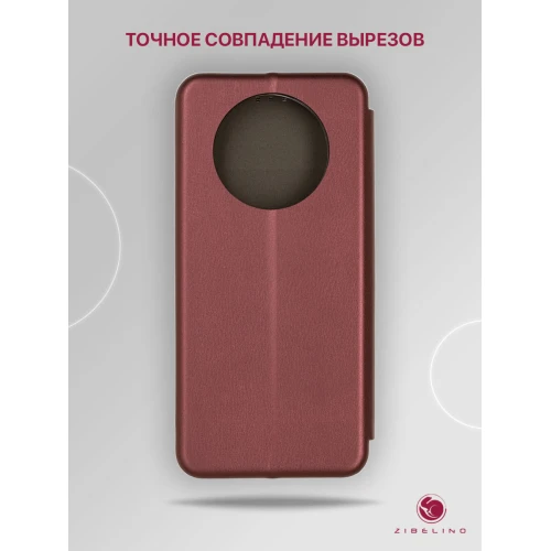 Чехол книжка для Honor X9 Book Cover Бордовый