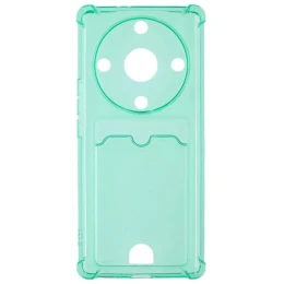 Силиконовый чехол для Honor X9a Silicone Card Holder с защитой камеры Мятный