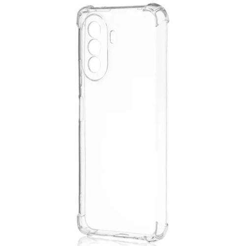 Силиконовый чехол для Huawei Nova Y70 TPU 1.5мм с усиленными углами и защитой камеры Прозрачный