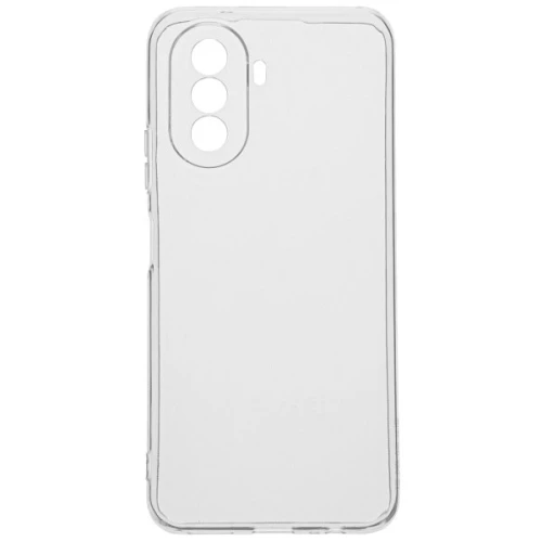 Силиконовый чехол для Huawei Nova Y70 TPU 1мм с защитой камеры Прозрачный глянцевый
