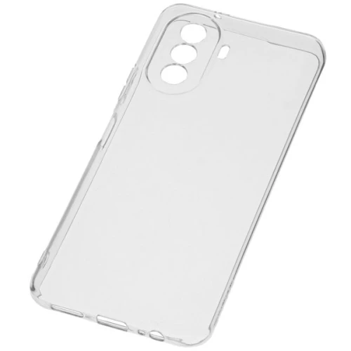 Силиконовый чехол для Huawei Nova Y70 TPU 1мм с защитой камеры Прозрачный глянцевый