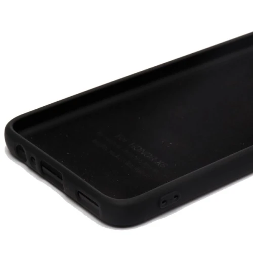 Силиконовый чехол для Honor X6 Soft Matte с микрофиброй Черный