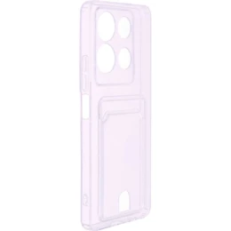 Чехол-накладка для Infinix Note 30 4G сиреневый Silicone Card Holder защита камеры