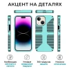 Противоударный чехол для iPhone 13 Krieger Specktrum Зелёный на силиконовой основе