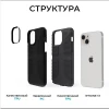 Противоударный чехол для iPhone 13 Krieger Specktrum Чёрный на силиконовой основе
