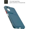 Силиконовый чехол для Honor 90 Lite Krieger с кардхолдером Голубой