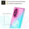 Силиконовый чехол для Honor 200 Krieger противоударный Розово - Зеленый