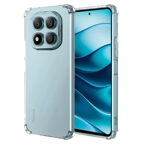 Силиконовый чехол для Xiaomi Redmi Note 14 Pro Krieger Mix 1.5мм противоударный Прозрачный