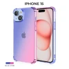 Силиконовый чехол для Apple iPhone 15 Krieger Mix 1.5мм противоударный Сине-розовый