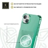 Силиконовый чехол для Apple iPhone 15 Krieger с кардхолдером Зеленый