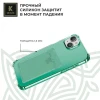 Силиконовый чехол для Apple iPhone 15 Krieger с кардхолдером Зеленый