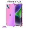 Силиконовый чехол для Apple iPhone 15 Plus Krieger Mix 1.5мм противоударный Розово фиолетовый