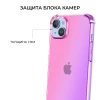 Силиконовый чехол для Apple iPhone 15 Plus Krieger Mix 1.5мм противоударный Розово фиолетовый