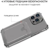 Силиконовый чехол для Apple iPhone 15 Pro Krieger с кардхолдером Прозрачный