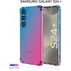Силиконовый чехол для Galaxy S24+ Krieger Mix 1.5мм противоударный Сине-розовый