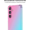 Силиконовый чехол для Galaxy S24+ Krieger Mix 1.5мм противоударный Розово-зеленый