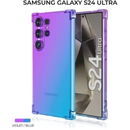 Силиконовый чехол для Galaxy S24 Ultra Krieger Mix 1.5мм противоударный Фиолетово-синий