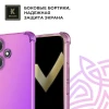 Силиконовый чехол для Infinix Hot 40i Krieger Mix 1.5мм противоударный Розово-фиолетовый