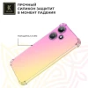 Силиконовый чехол для Infinix Hot 40i Krieger Mix 1.5мм противоударный Розово-золотой