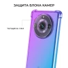 Силиконовый чехол для Realme 11 Pro / Realme 11 Pro+ Krieger Mix 1.5мм противоударный Фиолетово синий