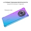 Силиконовый чехол для Realme 11 Pro / Realme 11 Pro+ Krieger Mix 1.5мм противоударный Фиолетово синий