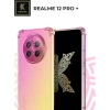 Силиконовый чехол для Realme 12 Pro+ Krieger Mix 1.5мм противоударный Розово-золотой