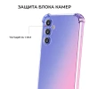 Силиконовый чехол для Samsung Galaxy M54 5G Krieger Mix 1.5мм противоударный Сине розовый