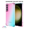 Силиконовый чехол для Samsung Galaxy S23 FE Krieger Mix 1.5мм противоударный Розово зеленый