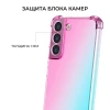 Силиконовый чехол для Samsung Galaxy S23 FE Krieger Mix 1.5мм противоударный Розово зеленый