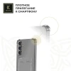 Силиконовый чехол для Samsung Galaxy S24+ Krieger с кардхолдером Прозрачный