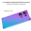 Силиконовый чехол для Xiaomi Redmi Note 13 Krieger Mix 1.5мм противоударный Фиолетово-синий