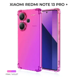 Силиконовый чехол для Xiaomi Redmi Note 13 Pro+ Krieger Mix 1.5мм противоударный Розово-фиолетовый