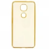 Силиконовый чехол для LeEco (LeTV) Le 2s Hallsen Прозрачный с золотыми краями